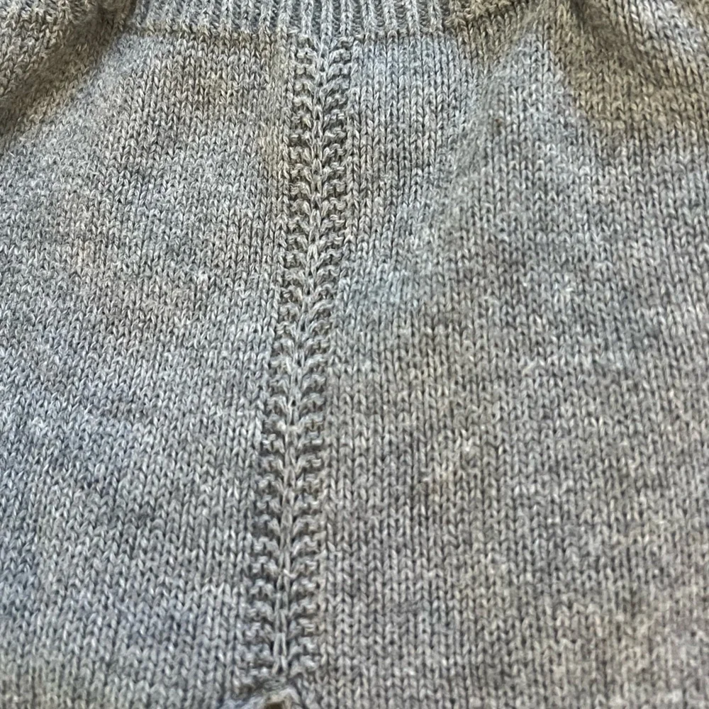 Tocoto Vintage Tights Overalls Grey Wool Blend Size 6 Months